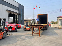 福瑞得機(jī)械3臺(tái) 500L灌縫機(jī)裝柜出口澳大利亞